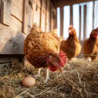 Œufs frais de poules élevées en plein air