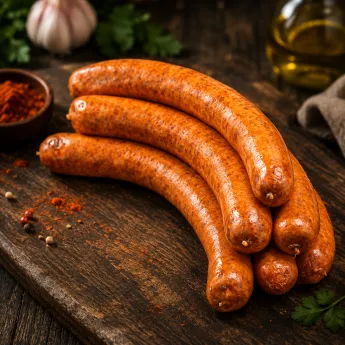 6 Merguez de volaille aux épices douces.