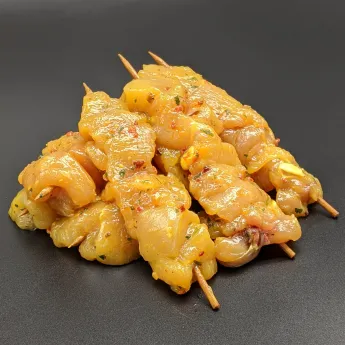 Brochette de poulet curry x6