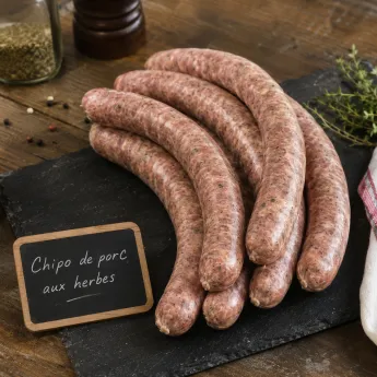 6 Chipolatas de porc d’Antan aux herbes